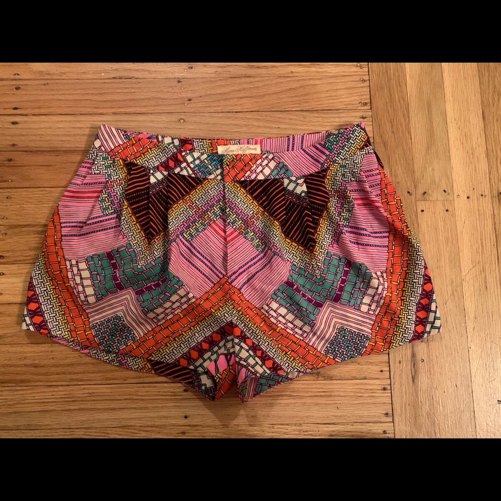Mara Hoffman, satin printed shorts, size 2